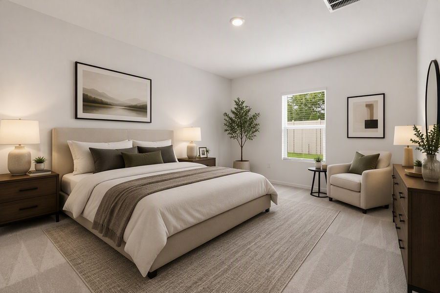 Representative furnished interior of a home built from the Buttonwood by Taylor Morrison in Coopers Meadow, Jacksonville (Image 6).