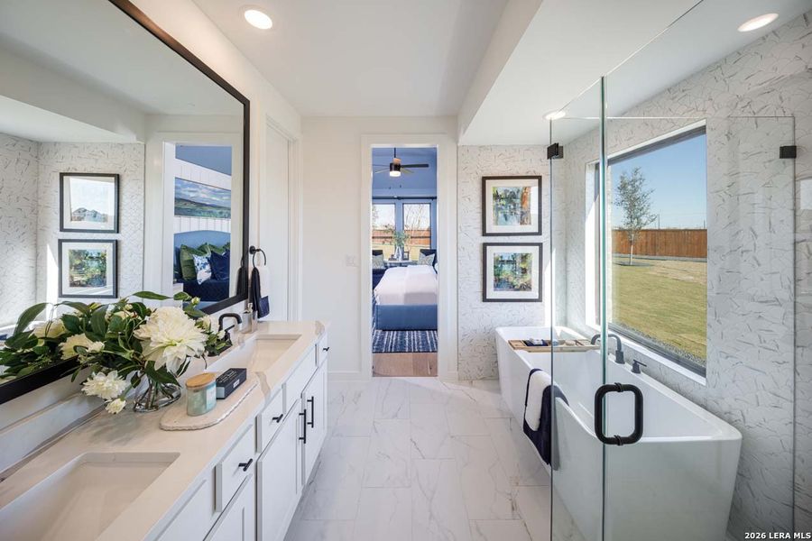 Furnished interior view inside a new home in Legacy at Lake Dunlap, New Braunfels (Image 23).