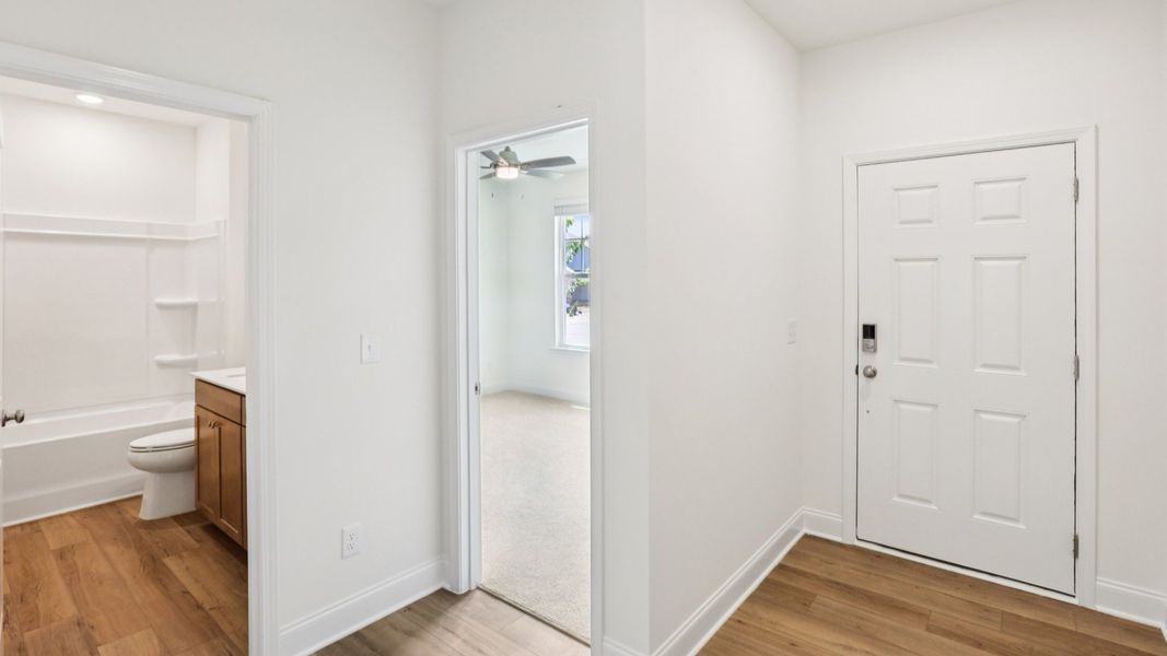 Representative furnished interior of a home built from the Pendleton by DRB Homes in Sidney Creek Single Family, Zebulon (Image 10).