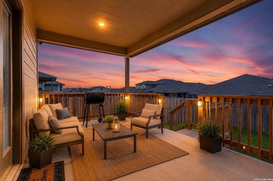Exterior details and patio area of a home in Remington Ranch, San Antonio (Image 3). Exterior details and patio area of a home in Remington Ranch, San Antonio (Image 3).