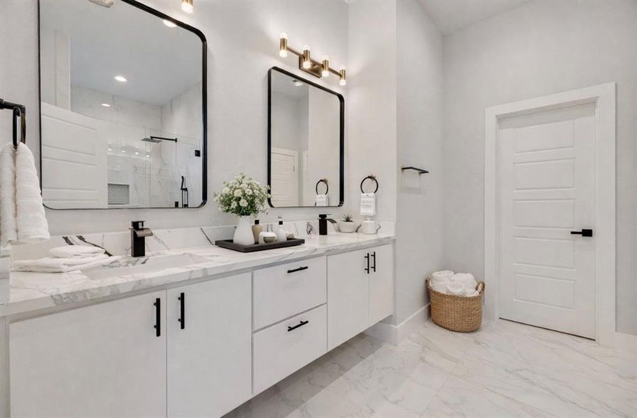 Furnished interior view inside a new home in , Dallas (Image 7).