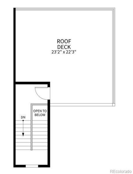 2D floor plan layout of this home in Dillon Pointe - Skyview, Broomfield, CO (Image 5).