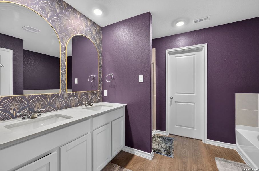 Furnished interior view inside a new home in Riverstone at Westpointe, San Antonio (Image 18).
