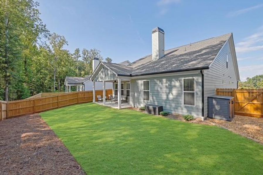 Exterior details and patio area of a home in , Canton (Image 24).