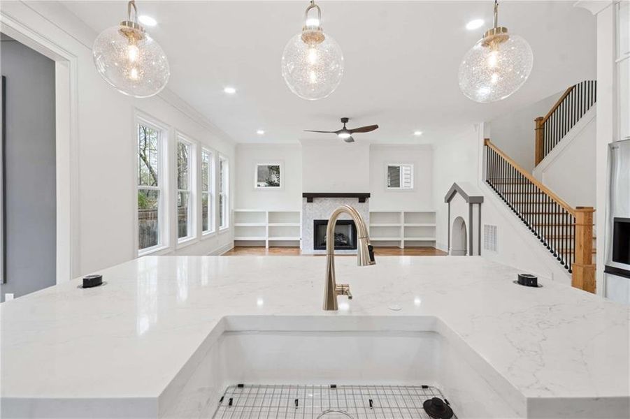 Furnished interior view inside a new home in , Atlanta (Image 6). Furnished interior view inside a new home in , Atlanta (Image 6).