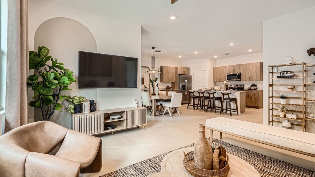 Representative furnished interior of a home built from the Cali by D.R. Horton in Sandpiper Square, Stuart (Image 7).