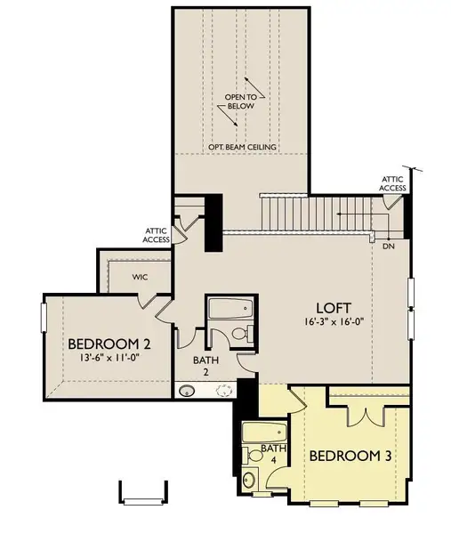2D floor plan layout of this home in Austin Point, Richmond, TX (Image 3).