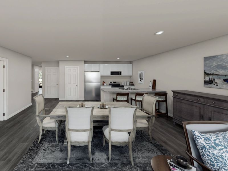 Representative furnished interior of a home built from the Adams by National HomeCorp in Lincolnton, Lincolnton (Image 7).