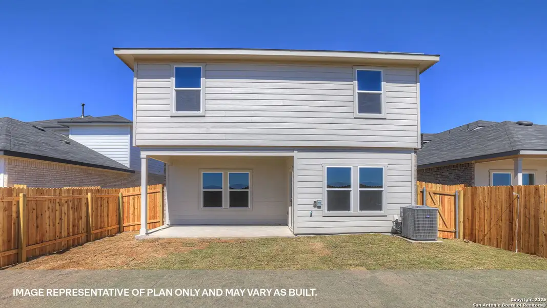 Exterior details and patio area of a home in Whisper South, San Marcos (Image 3).