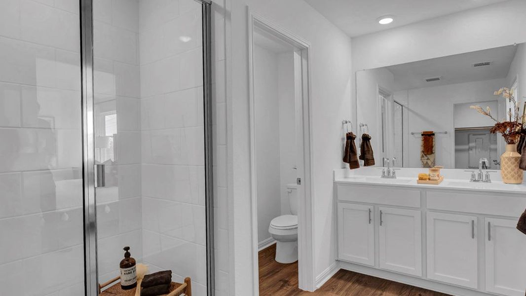 Furnished interior view inside a new home in Prairie Lakes, Buda (Image 4).