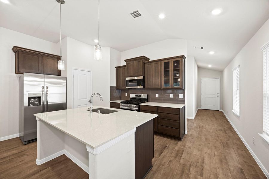 Furnished interior view inside a new home in Enclave at Dobbin, Magnolia (Image 12). Furnished interior view inside a new home in Enclave at Dobbin, Magnolia (Image 12).