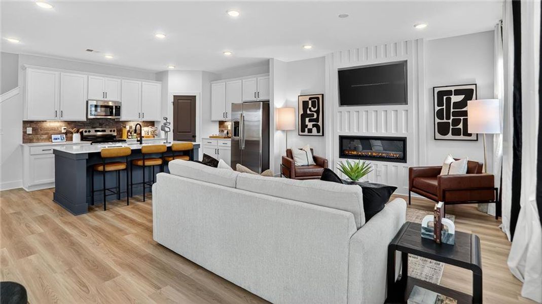 Furnished interior view inside a new home in Governors Parc, Kennesaw (Image 25).