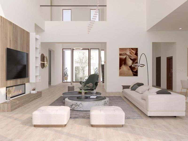 Furnished interior view inside a new home in , Sarasota (Image 10).