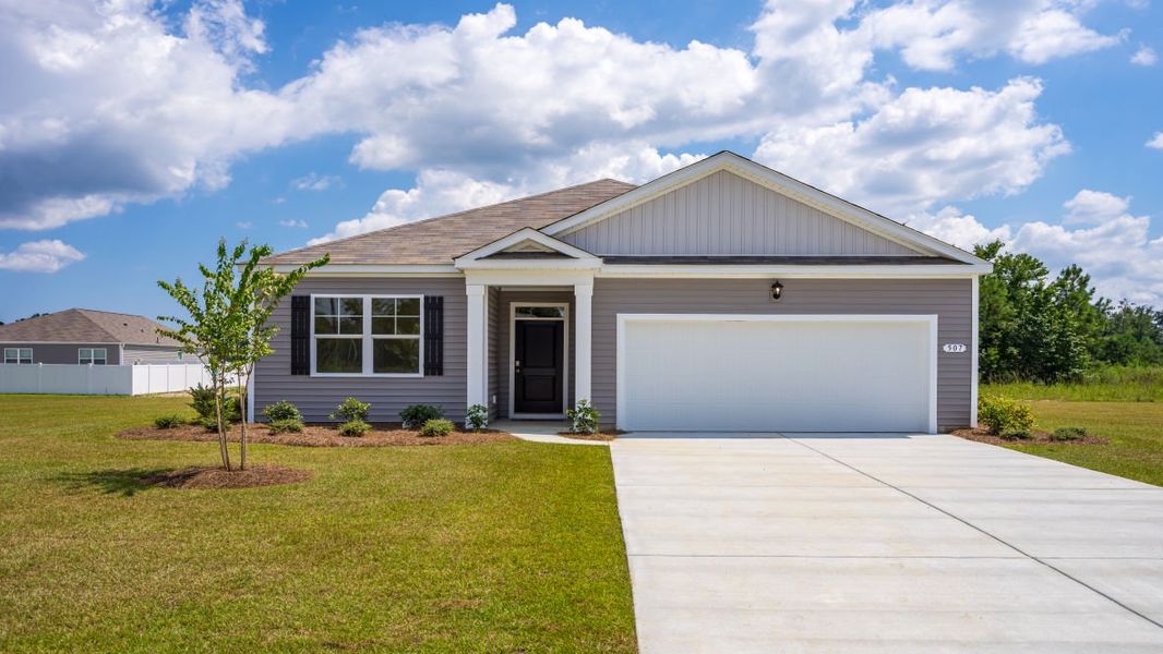 Representative exterior photo of a completed home built from the Aria by D.R. Horton in Summerville, Darlington, SC (Image 15).