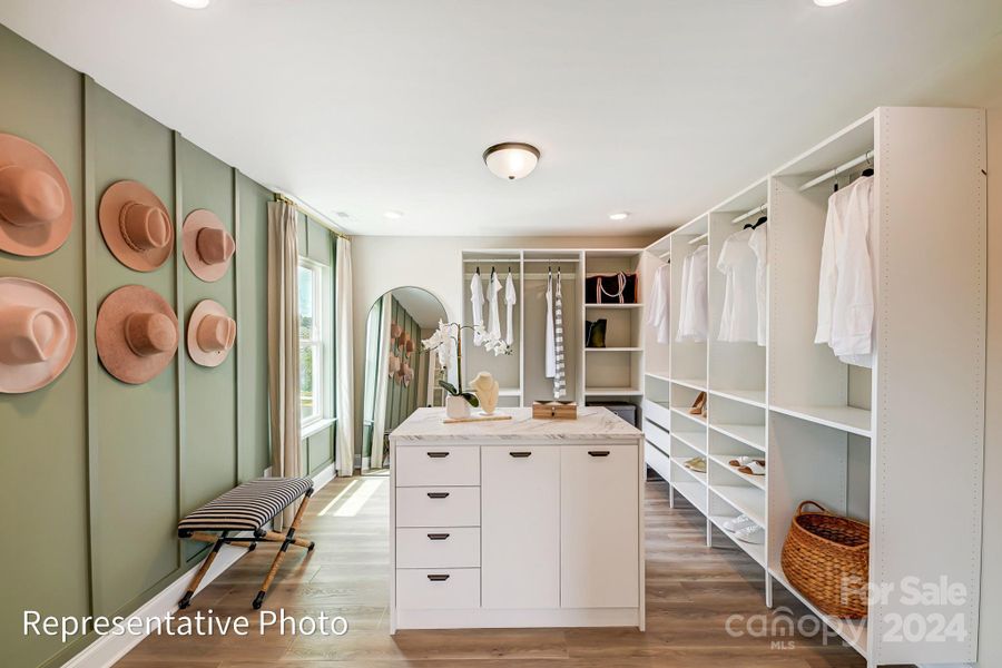 Primary Sitting Room (pictured as spacious additional closet space)