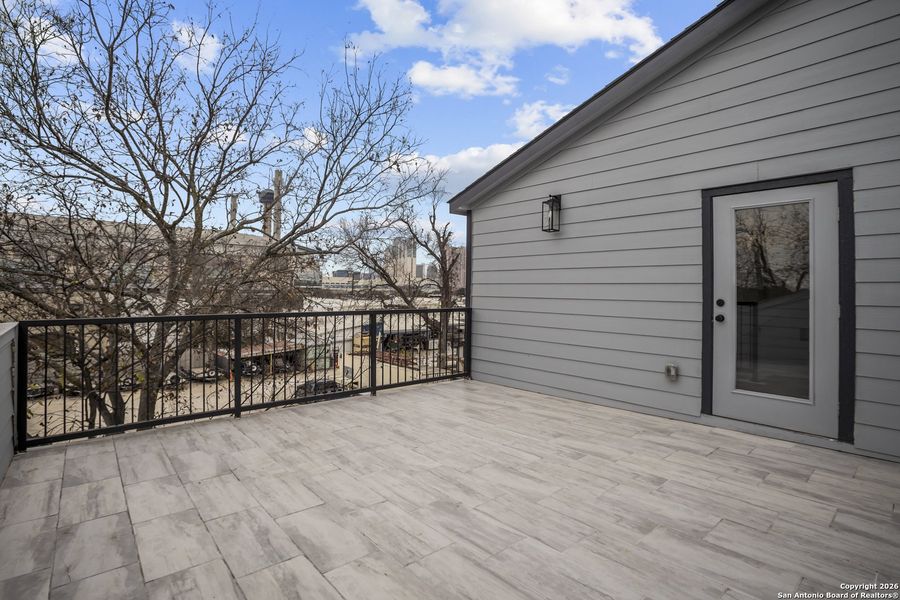 Exterior details and patio area of a home in , San Antonio (Image 3).