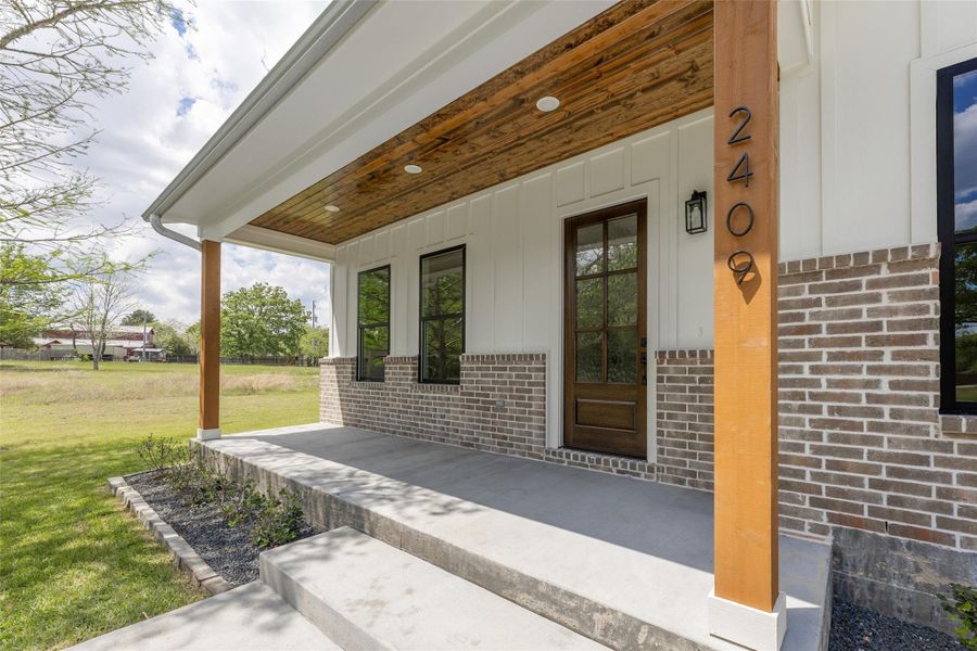 Exterior details and patio area of a home in , College Station (Image 3). Exterior details and patio area of a home in , College Station (Image 3).