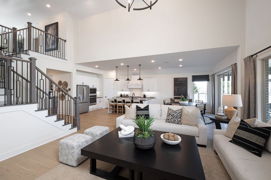 Representative furnished interior of a home built from the Ethan by Tri Pointe Homes in Union Park, Little Elm (Image 7).