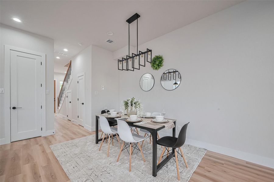 Furnished interior view inside a new home in , Houston (Image 11). Furnished interior view inside a new home in , Houston (Image 11).