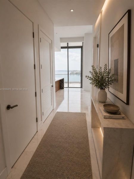 Furnished interior view inside a new home in , Miami (Image 6).