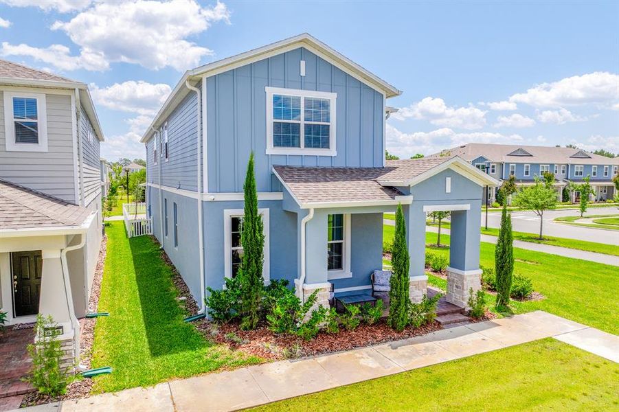 Front exterior of a new home in , Debary, FL, highlighting curb appeal (Image 22). Front exterior of a new home in , Debary, FL, highlighting curb appeal (Image 22).