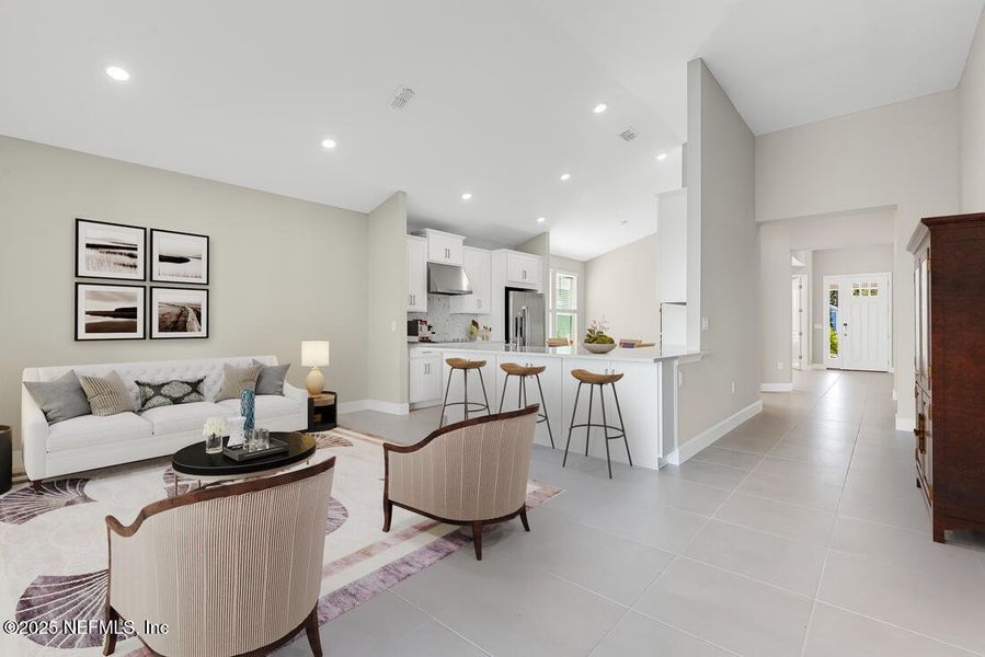 Furnished interior view inside a new home in Colbert Landings, Palm Coast (Image 12).