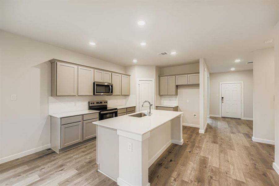 Furnished interior view inside a new home in MiraVerde, Crowley (Image 6). Furnished interior view inside a new home in MiraVerde, Crowley (Image 6).