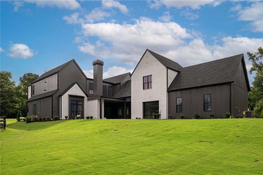 Front exterior of a new home in , Roswell, GA, highlighting curb appeal (Image 29).
