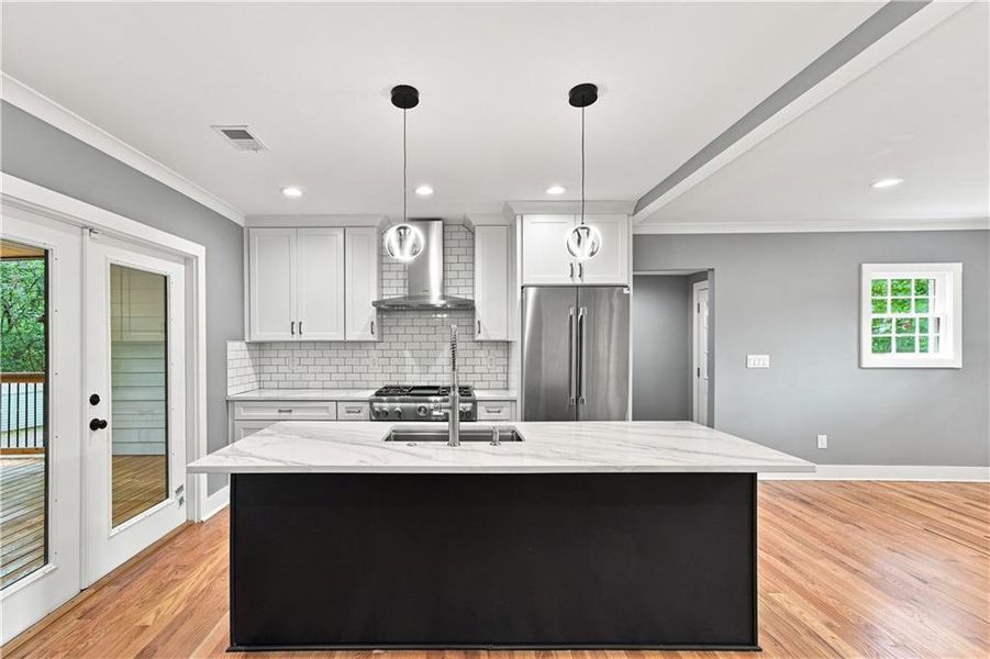Furnished interior view inside a new home in , Atlanta (Image 15). Furnished interior view inside a new home in , Atlanta (Image 15).