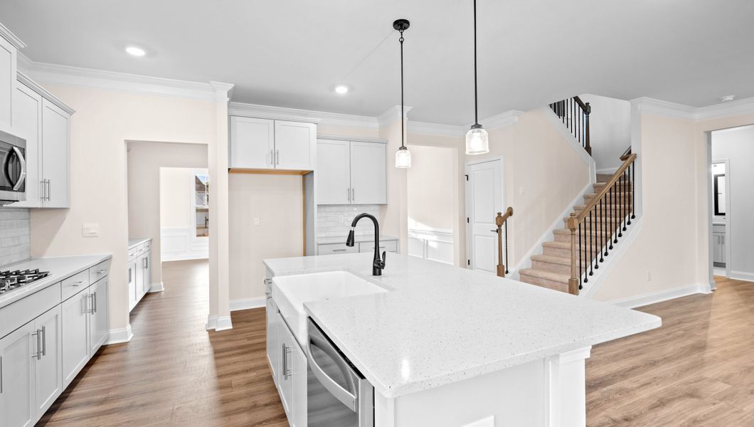 Representative furnished interior of a home built from the HAMPSHIRE by D.R. Horton in Whitehawk Meadows, Travelers Rest (Image 7).