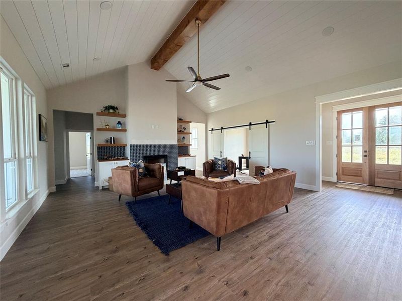 Furnished interior view inside a new home in Oak Water Ranch, Granbury (Image 16).
