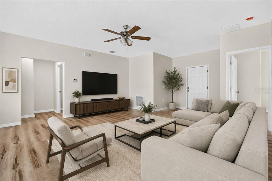 Furnished interior view inside a new home in , Port Charlotte (Image 18). Furnished interior view inside a new home in , Port Charlotte (Image 18).