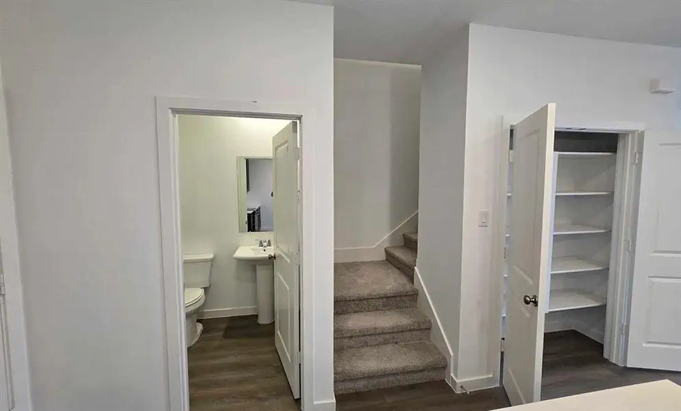 Powder Bath, Stairs, and Pantry Construction Progress