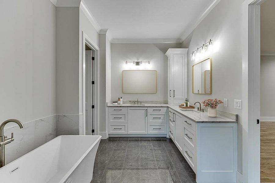 Furnished interior view inside a new home in , Cumming (Image 8).