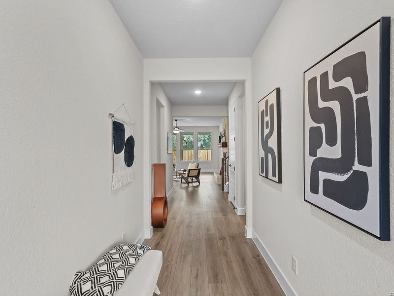 Furnished interior view inside a new home in The Reserve at Potranco Oaks, Castroville (Image 9).