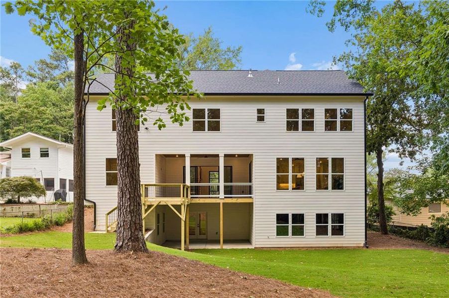 Exterior details and patio area of a home in , Atlanta (Image 29). Exterior details and patio area of a home in , Atlanta (Image 29).