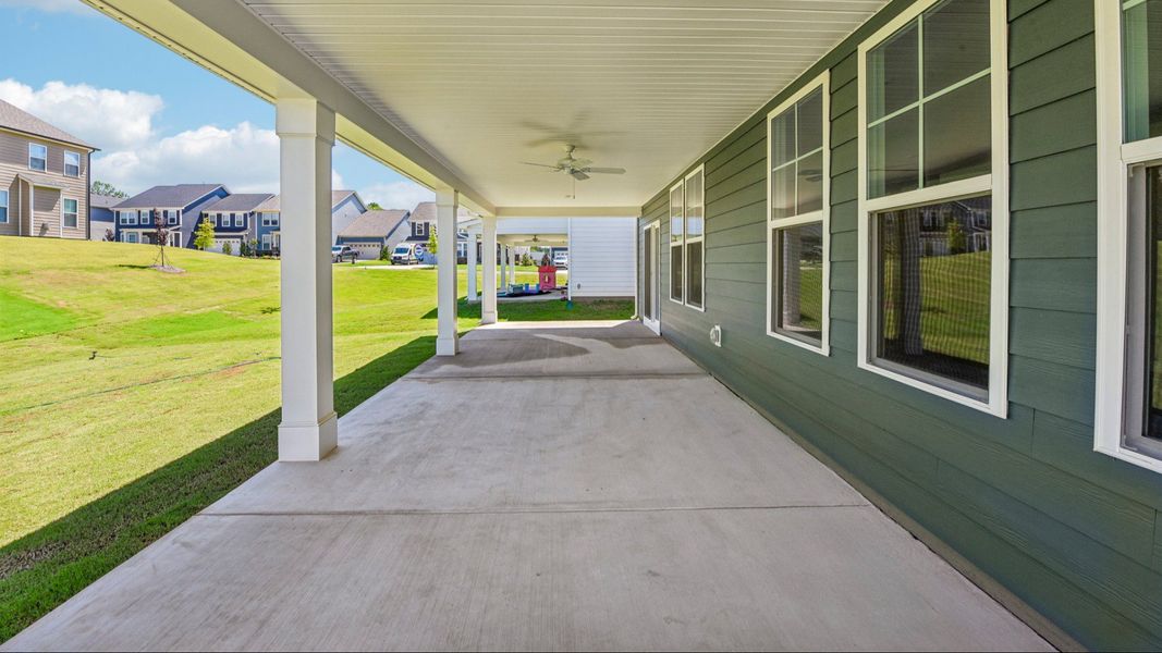 The Burton Plan by DRB Home in Lakeside Glen York, SC - Rear Porch The Burton Plan by DRB Home in Lakeside Glen York, SC - Rear Porch