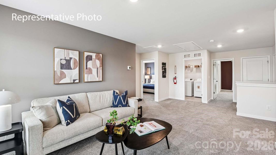 Furnished interior view inside a new home in Brandon Creek, Gastonia (Image 9).