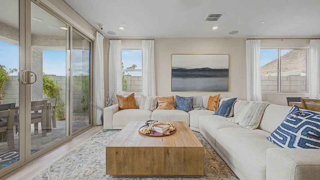 Furnished interior view inside a new home in The Lakes at Rancho El Dorado, Maricopa (Image 6).