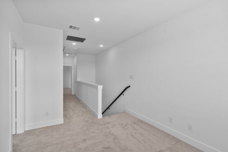 Spacious, unfurnished interior of a new home in Bridgeland, Cypress (Image 17).