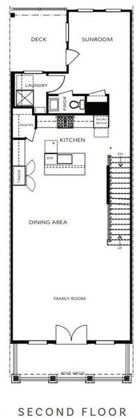 2D floor plan layout of this home in Waterhaven, Cumming, GA (Image 6).