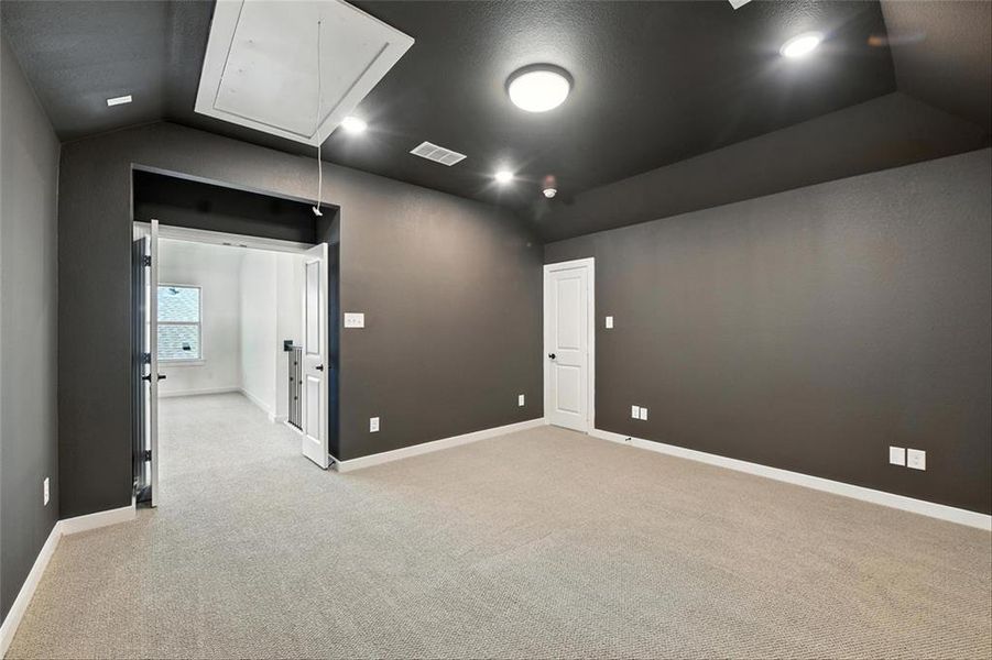 Spacious, unfurnished interior of a new home in Wildflower Ranch: 50ft. lots, Dish (Image 20). Spacious, unfurnished interior of a new home in Wildflower Ranch: 50ft. lots, Dish (Image 20).