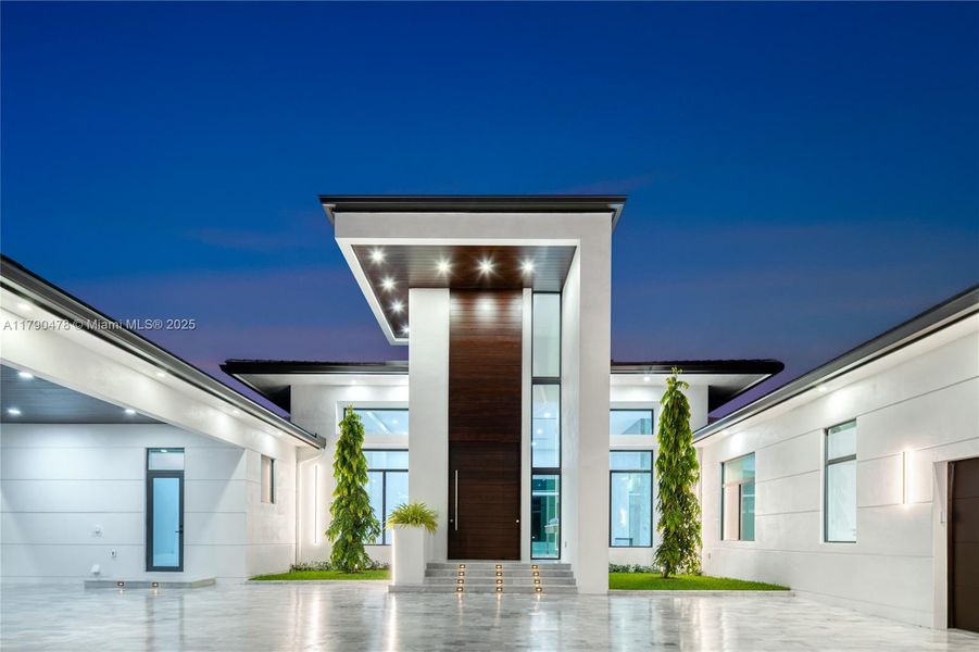 Front exterior of a new home in , Plantation, FL, highlighting curb appeal (Image 22).