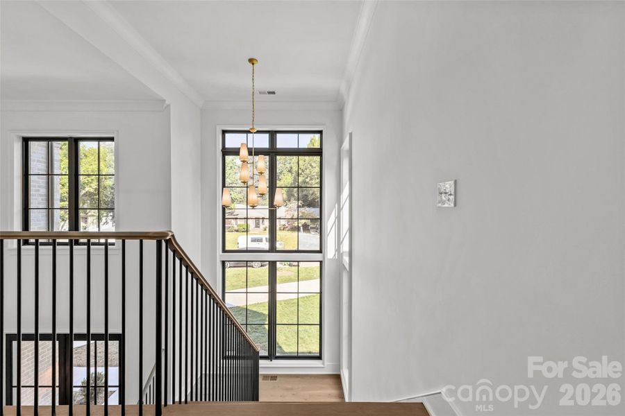 Spacious, unfurnished interior of a new home in Stratford Chase, Charlotte (Image 30). Spacious, unfurnished interior of a new home in Stratford Chase, Charlotte (Image 30).