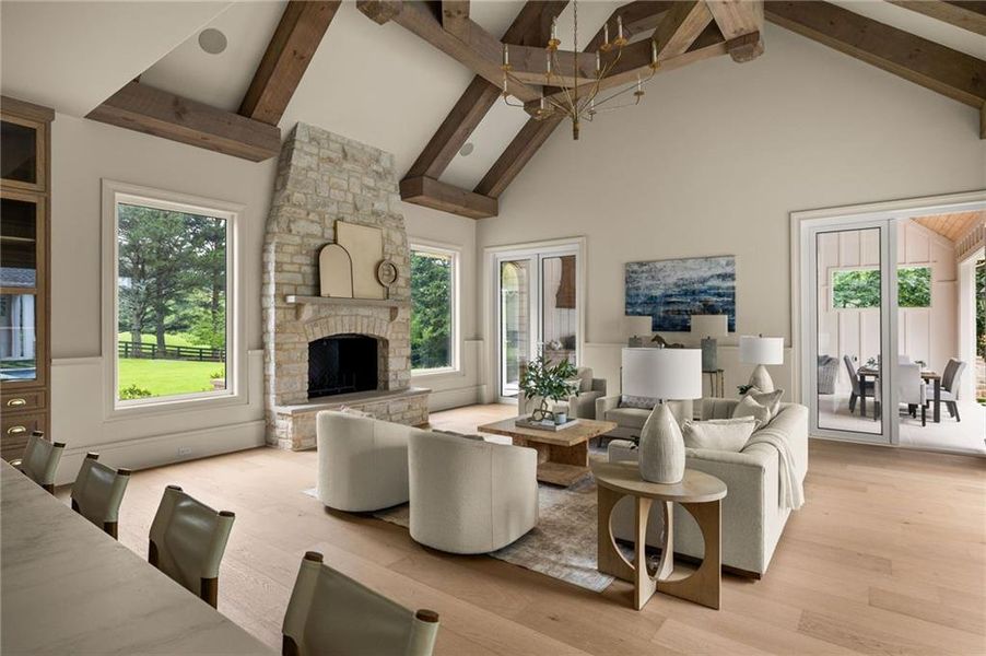Furnished interior view inside a new home in , Canton (Image 10).