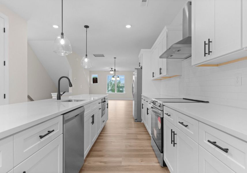 Furnished interior view inside a new home in Hartford Townhomes, Charlotte (Image 27).