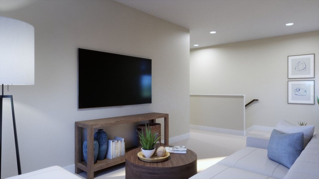 Representative furnished interior of a home built from the 4053 by Risewell Homes in Parkton Square, Kyle (Image 14).