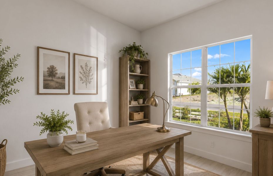 Furnished interior view inside a new home in TerraWalk at Babcock Ranch, Alva (Image 11).