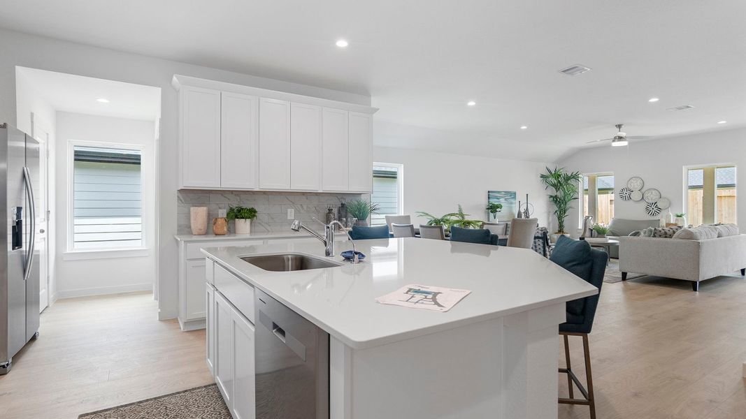 Furnished interior view inside a new home in Tamarron, Fulshear (Image 7).