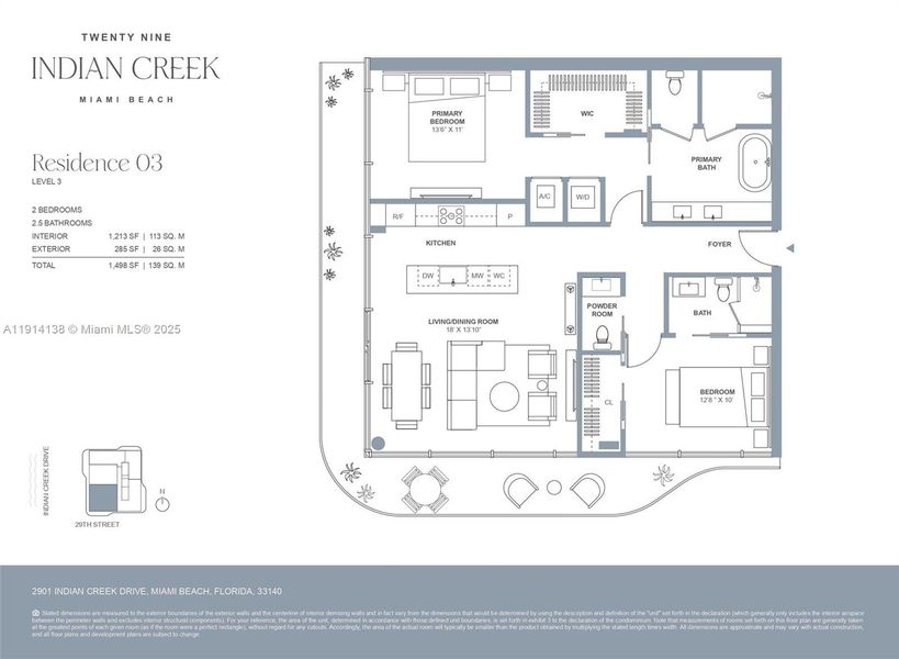 2D floor plan layout of this home in , Miami Beach, FL (Image 2). 2D floor plan layout of this home in , Miami Beach, FL (Image 2).
